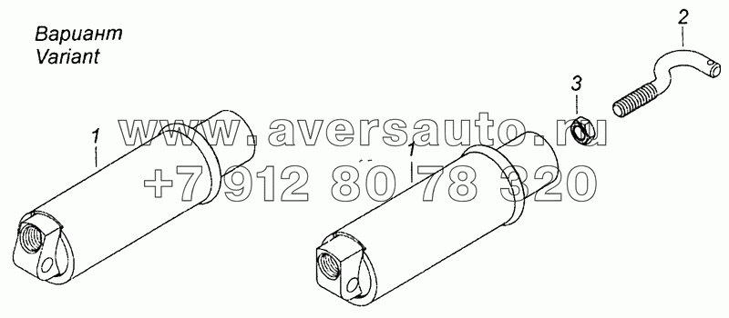 53205-3570205 Пневмоцилиндр вспомогательного тормоза