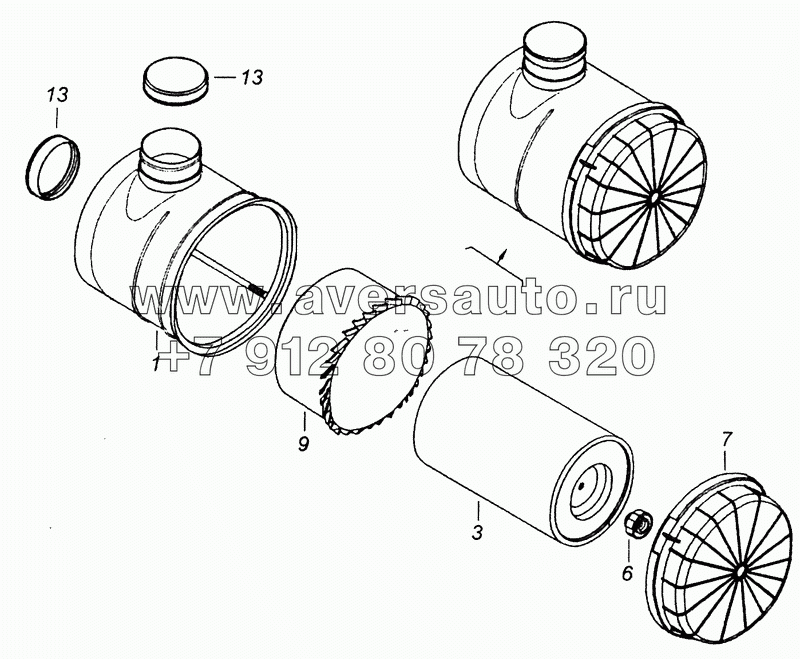 7405.1109510-07 Фильтр воздушный