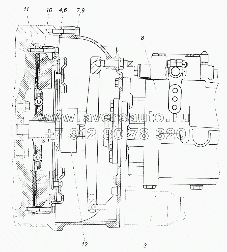 4308-1600010-30 Установка сцепления и коробки передач