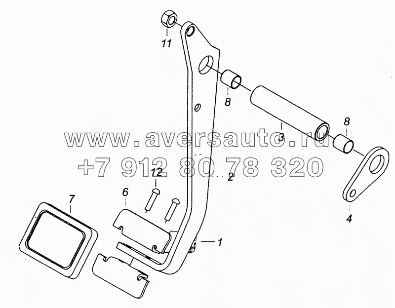 4308-1602010-30 Педаль сцепления