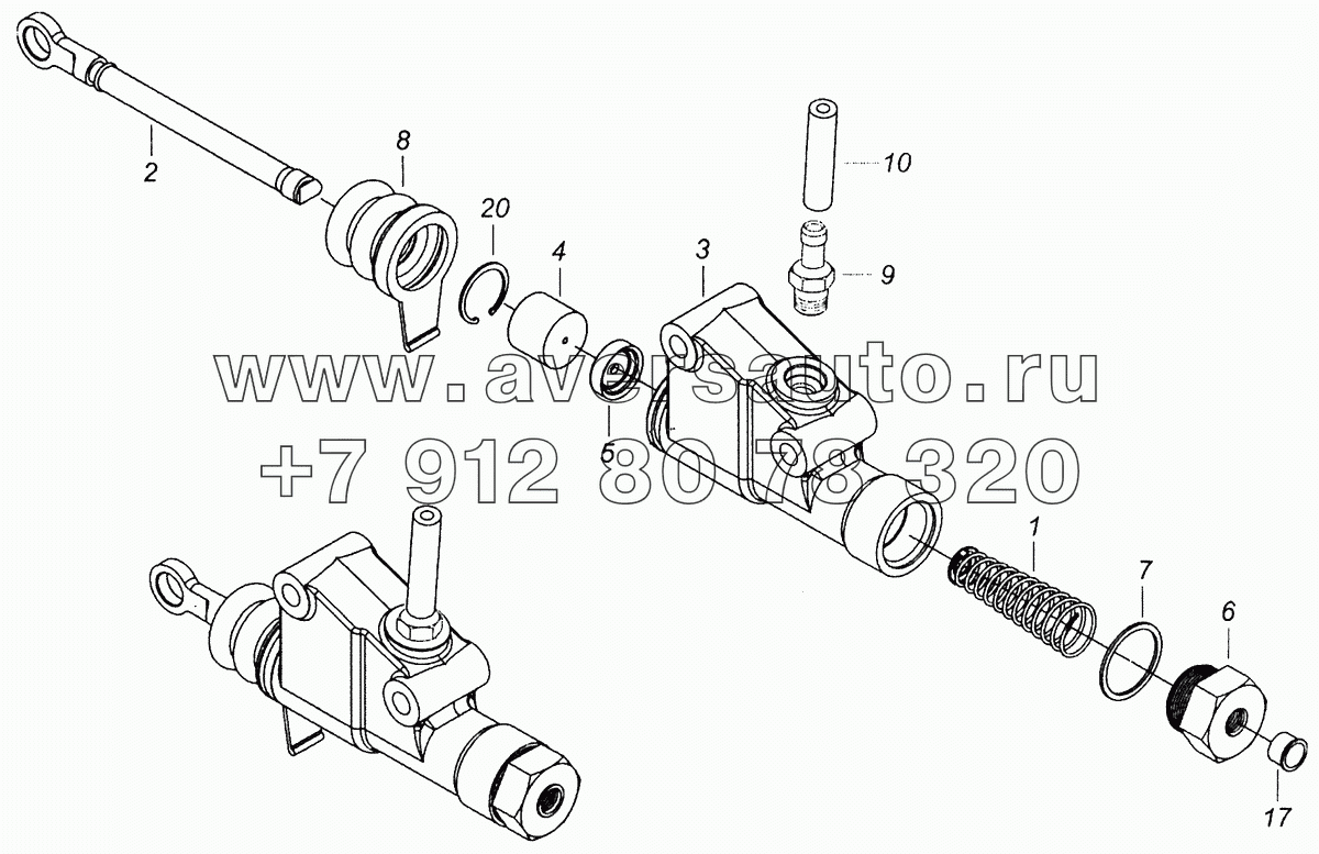 5320-1602510-10 Главный цилиндр управления сцеплением