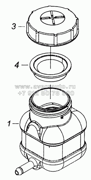 5320-1602560 Бачок главного цилиндра привода сцепления