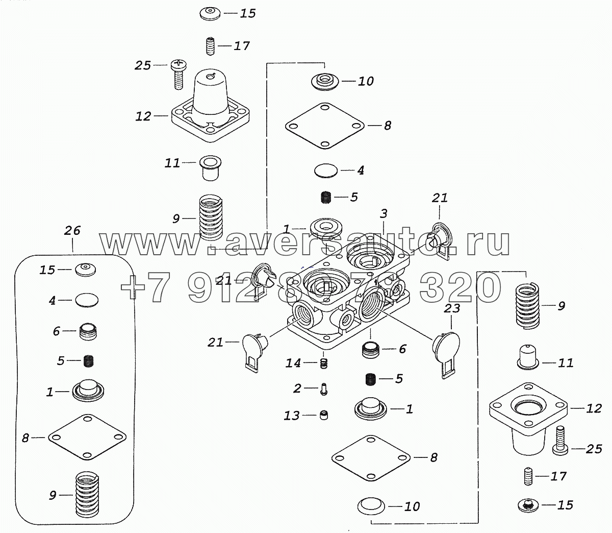 53205-3515400-10 Клапан защитный четырехконтурный