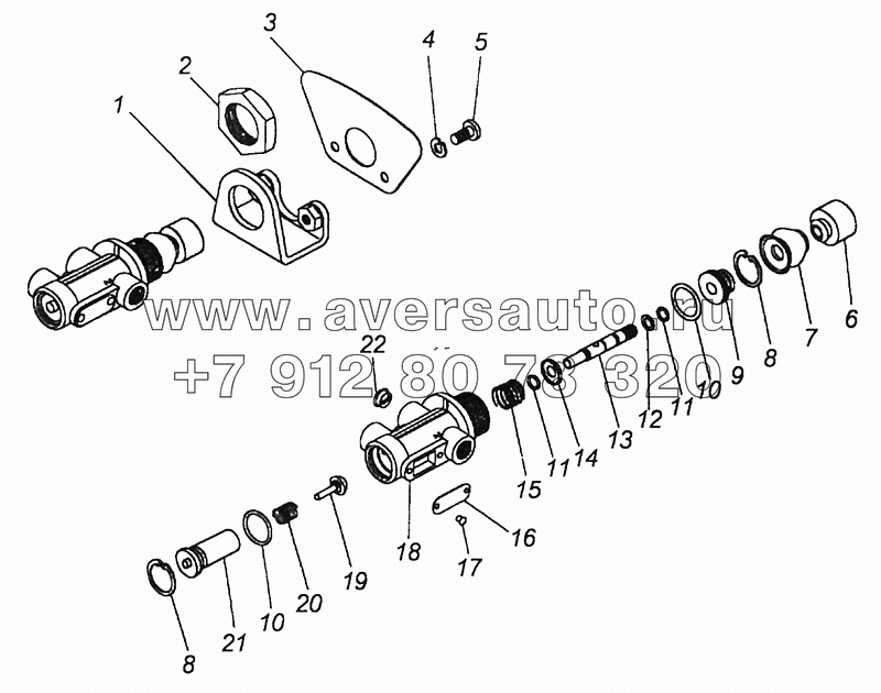 100-3537110 Кран аварийного растормаживания в сборе