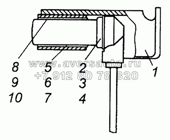 53205-3541110 Датчик скорости с кронштейном