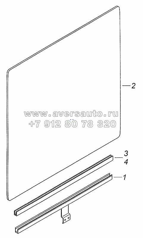 53205-6103210 Стекло двери опускное