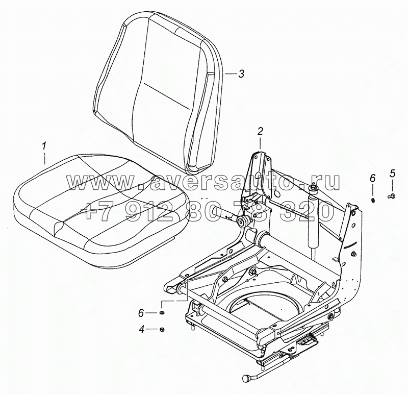 53205-6800010 Сидение водителя