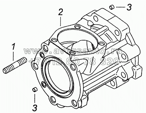 4310-3401716 Корпус углового редуктора механизма рулевого управления