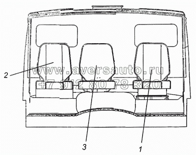 Сиденья водителя и пассажира