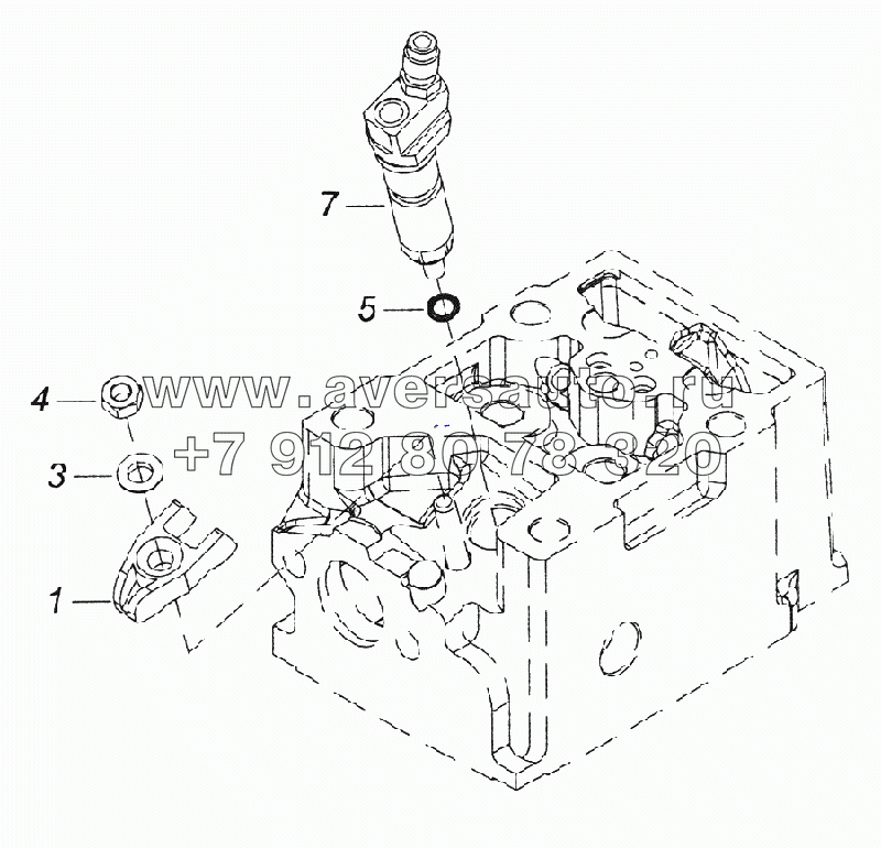 740.50-1112000 Установка форсунки