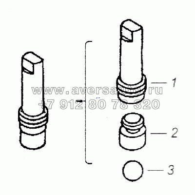 5320-1305030 Пробка с шариком и держателем