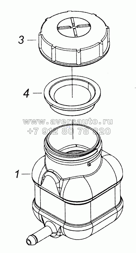 5320-1602560 Бачок главного цилиндра привода сцепления