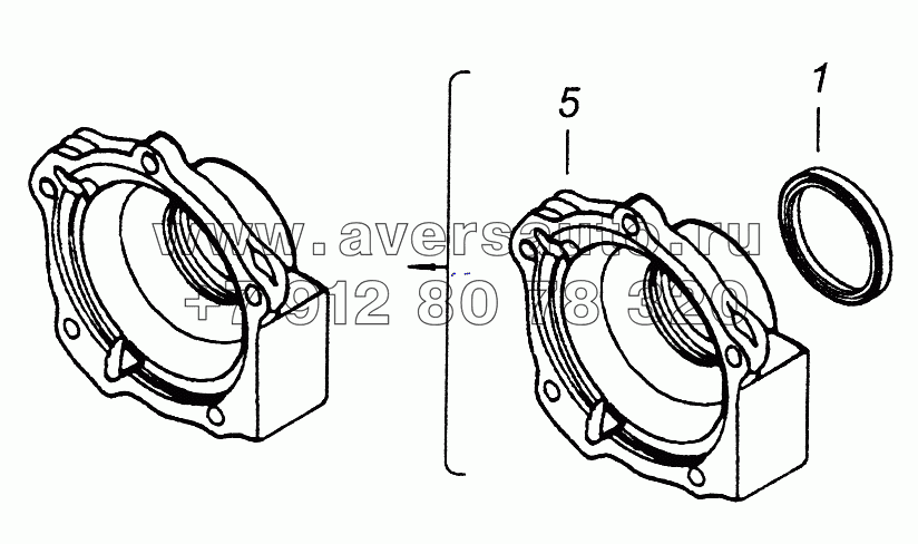 141.1701201 Крышка заднего подшипника вторичного вала
