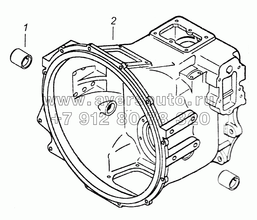 154.1770030 Картер делителя передач с втулками