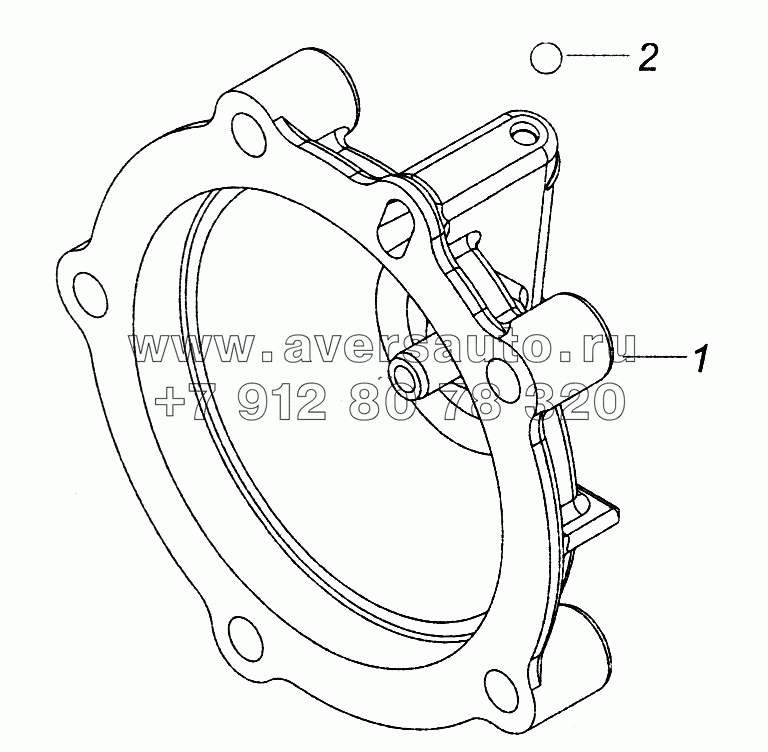 65111-1802104-10 Крышка заднего подшипника промежуточного вала