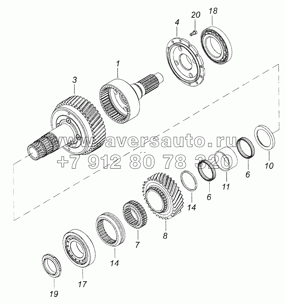 65111-1802150-10 Дифференциал раздаточной коробки