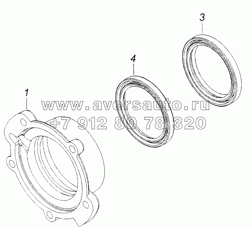65111-1802212-10 Крышка заднего подшипника привода заднего моста