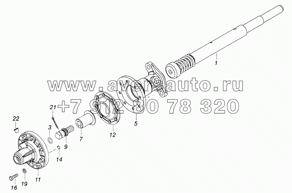 65111-1803010 Механизм включения низшей передачи