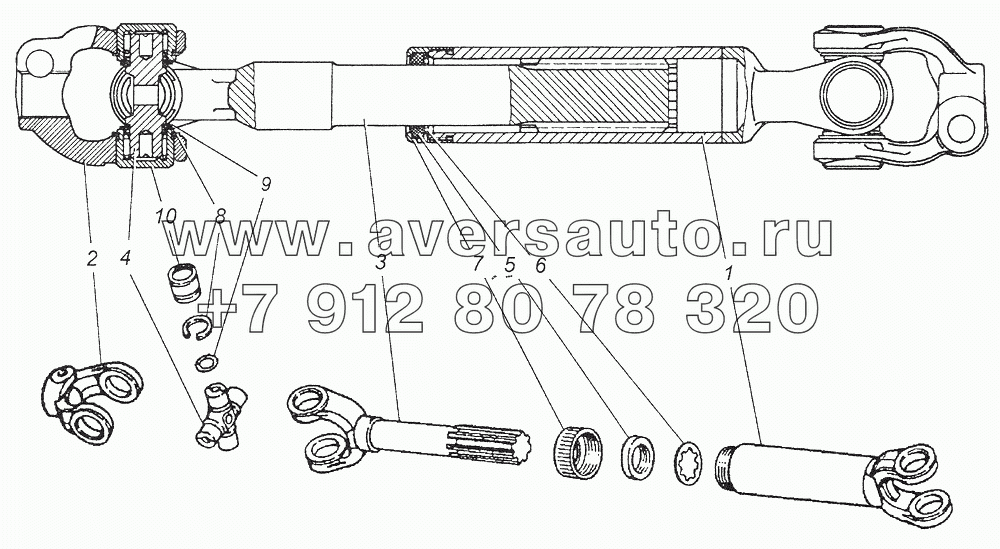 4310-3422010 Вал карданный рулевого управления