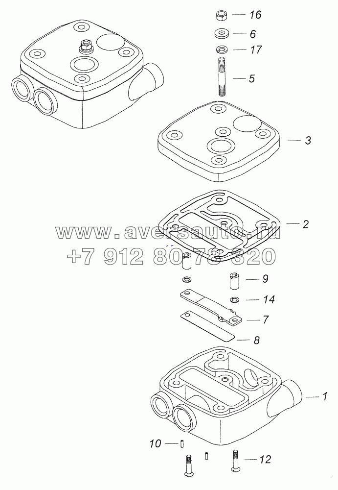 53205-3509039 Головка цилиндра с крышкой