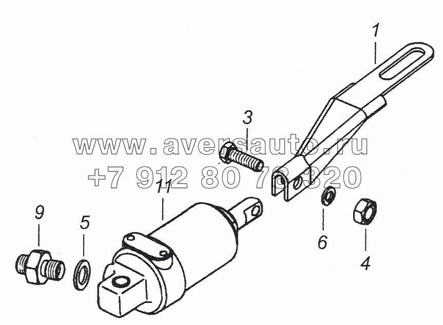 54112-3570074 Цилиндр пневматический с тягой