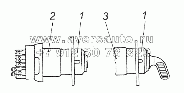 53205-3708001 Установка выключателя приборов и стартера