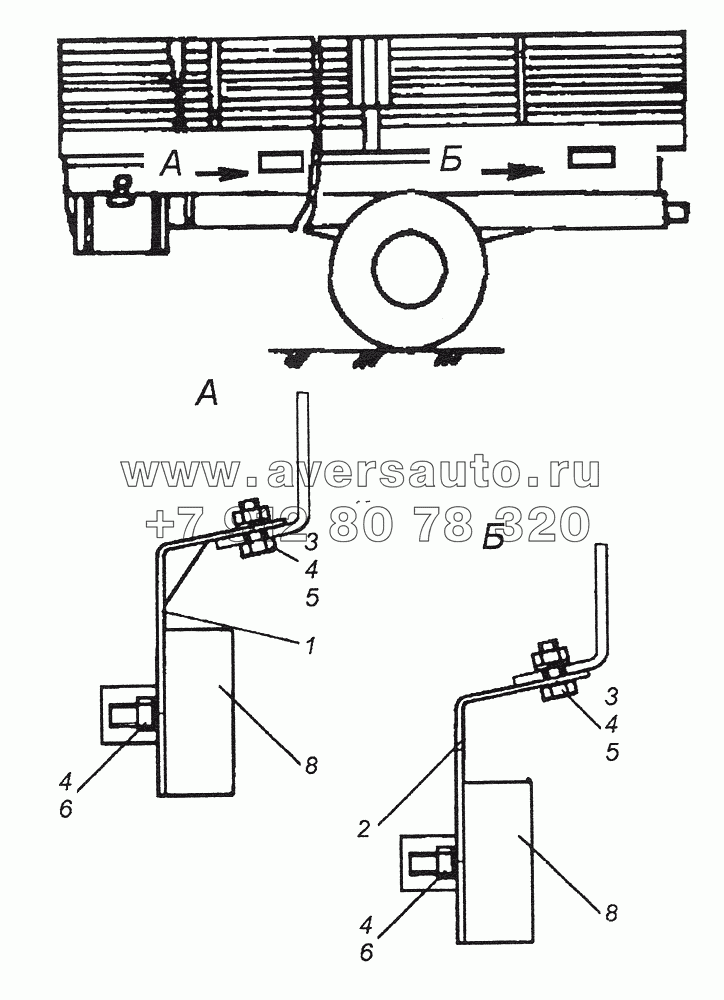 4326-3731001 Установка боковых габаритных фонарей