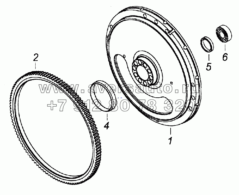 740.50-1005115-10 Маховик