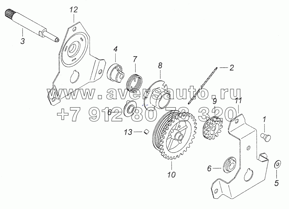 53205-6104030 Механизм стеклоподъемника двери