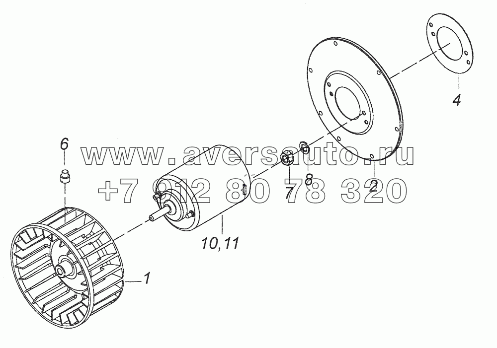 5320-8118069 Колесо рабочее с электродвигателем