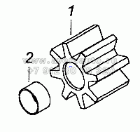740.1011030-50 Шестерня ведомая масляного насоса