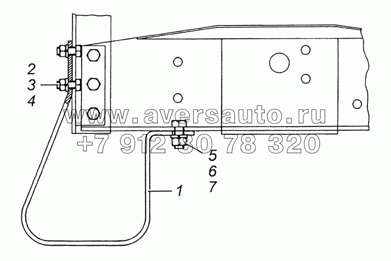 4310-2804003 Установка заднего буфера