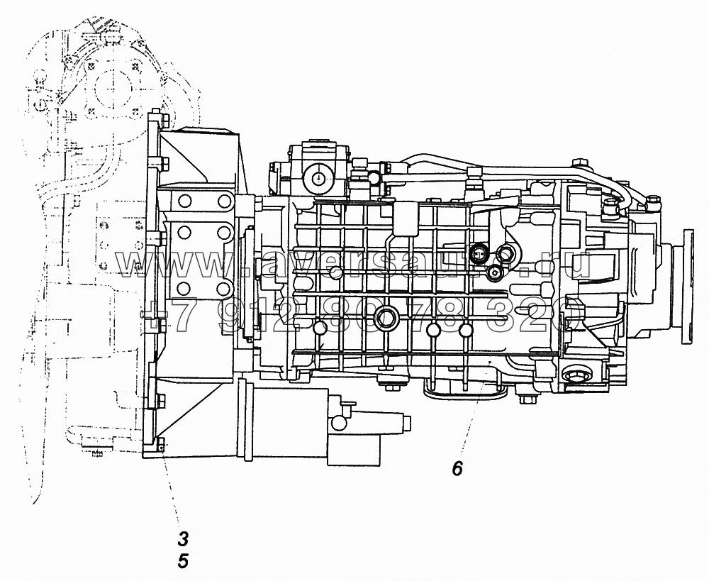 65115-1700005-30 Установка коробки передач