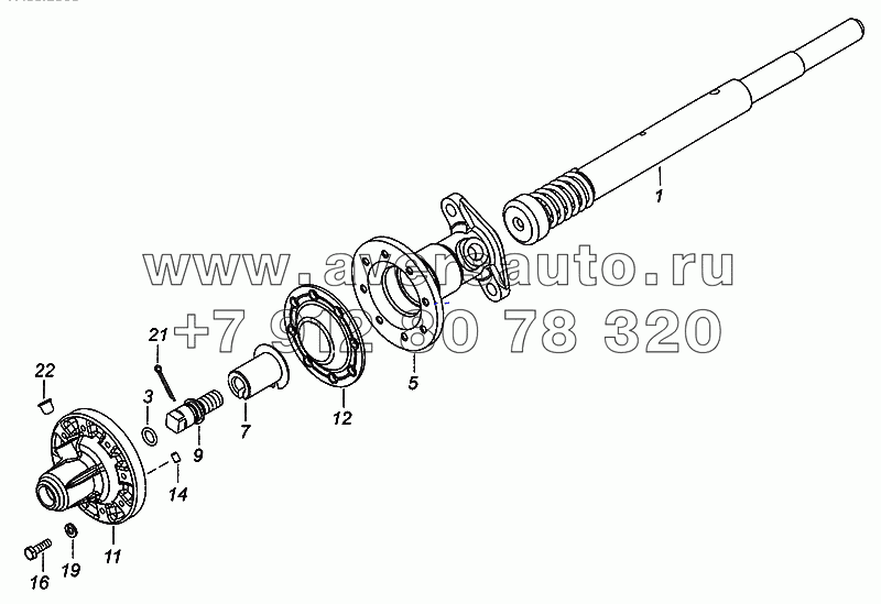 65111-1803010 Механизм включения низшей передачи