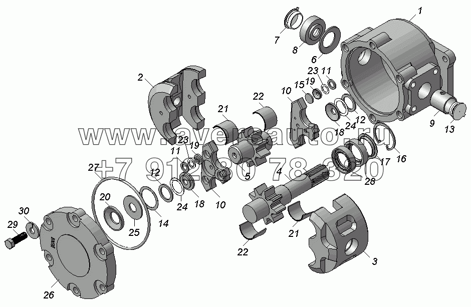 Насос шестеренный НШ32А-3-Л