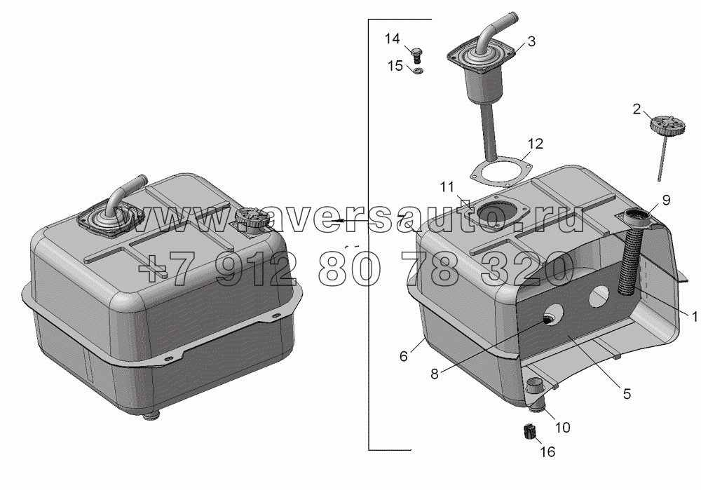 Бак масляный 5511-8608010-02