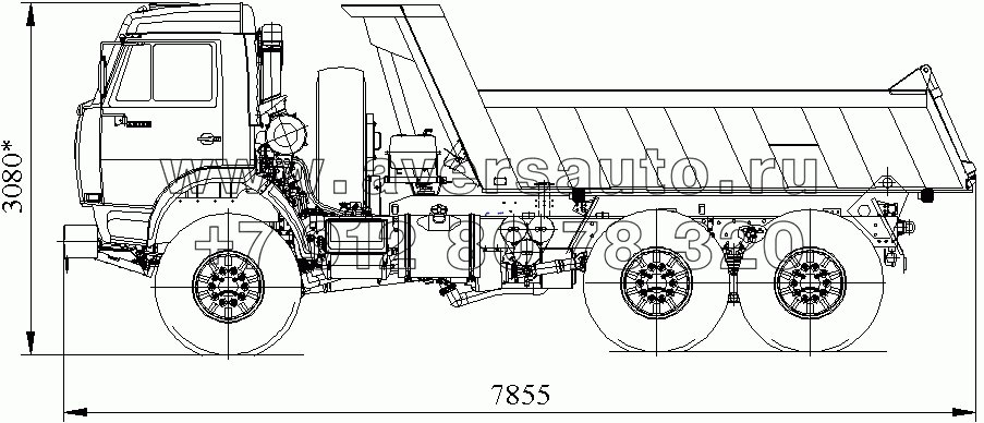 Автомобиль-самосвал без спального места КАМАЗ-45141-0000011-10