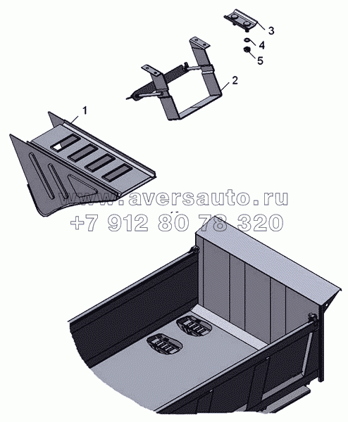 45142-3927002  Установка противооткатных упоров