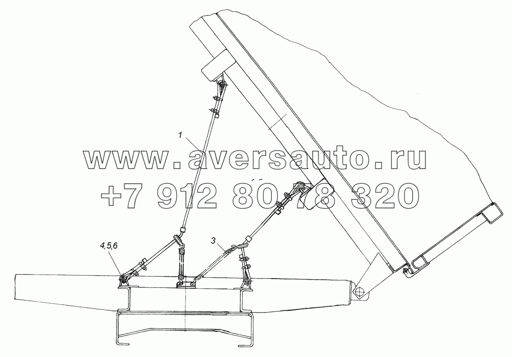 45143-8500060 Установка канатов