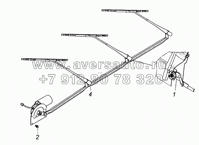 6520-5205001 Установка стеклоочистителя