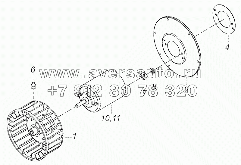 5320-8118069 Колесо рабочее с электродвигателем