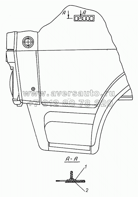 65205-8212008-01 Установка заводских боковых знаков