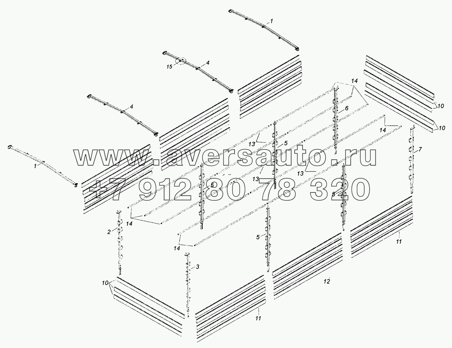 5308-8508008-10 Каркас тента