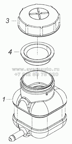 5320-1602560 Бачок главного цилиндра привода сцепления