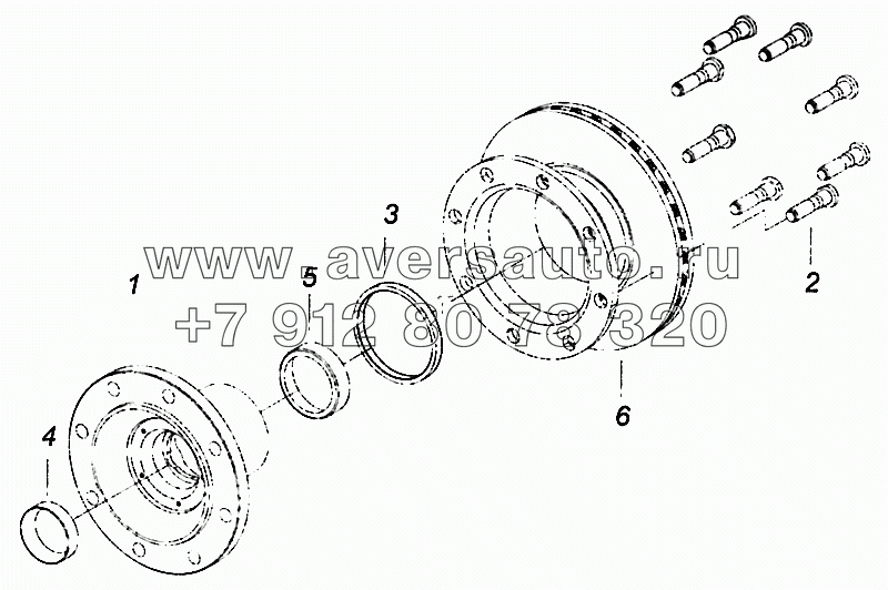 4308-3103010-54 Ступица переднего колеса с диском тормоза