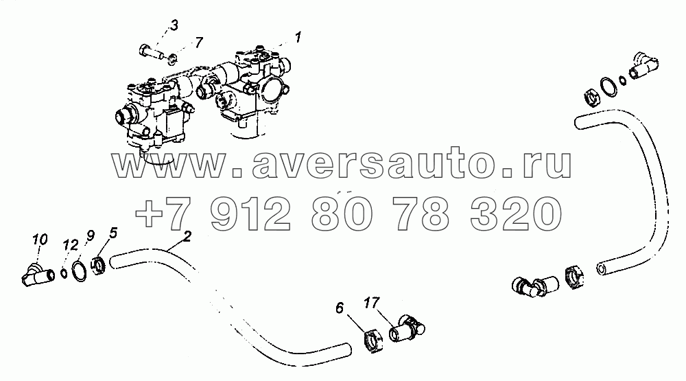 5308-3506001 -04 Установка пневмопривода тормозов передней оси