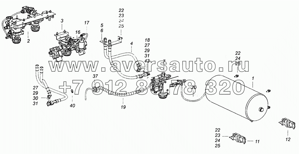 5308-3506002-54 Пневмопривод заднего моста