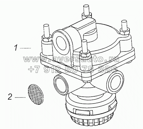 5350-3518001-01 Ускорительный клапан с глушителем