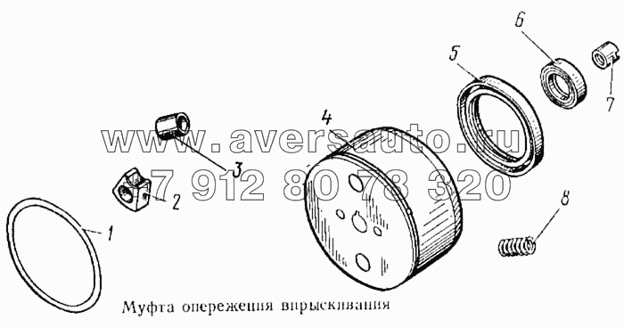 Муфта опережения впрыскивания