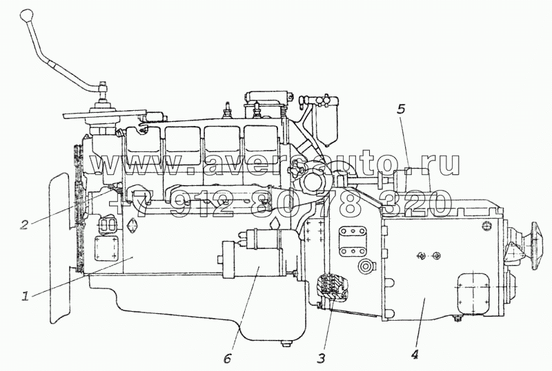 Агрегат силовой КамАЗ-740.11-240, КамАЗ-740.13-260, КамАЗ-740.13-260